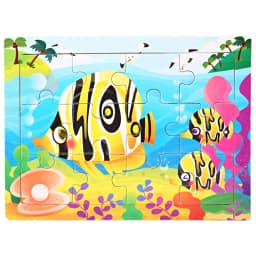 Montessori Wooden Toys for Children Cartoon Animal Jigsaw 3D Puzzle Board Game Educational Toys For Children Gifts