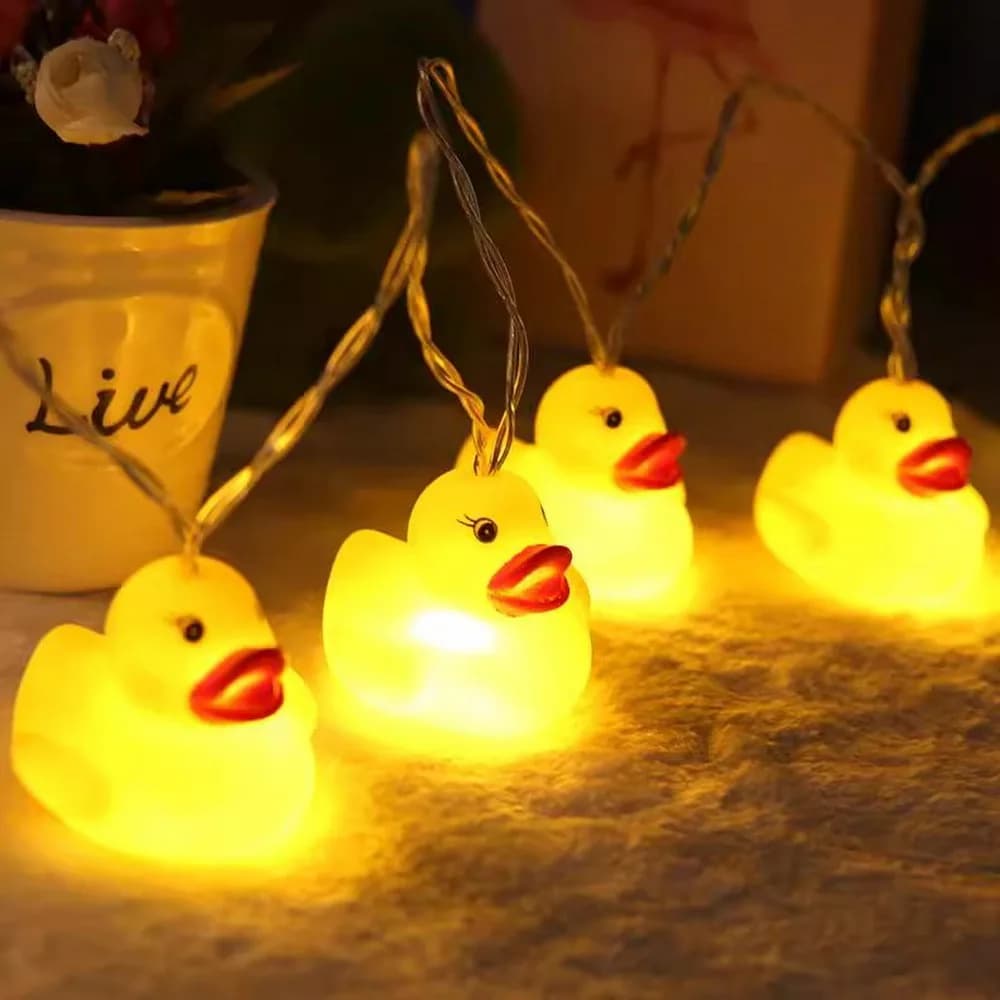 Yellow Duck LED String Lights for Party Decoration
