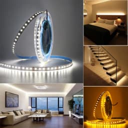 DC12V LED Strip Super Brighter 8mm Width 2835 120led/m Flexible Strip Light White/Warm white/Blue/Green/Red/Pink/Yellow 5meter