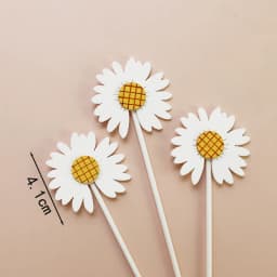 Forest Style Little Daisy Cute Girl Happy Birthday Cake Toppers Cake Decorating Party Decorations For Baking Lovely Gifts