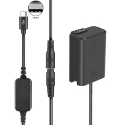 5V USB-C NP-FW50 Dummy Battery AC/DC Coupler Power Adapter for Sony Alpha 7 a7 a7S a7II a7R A3000 A5000 A6000 NEX5 NEX3 NEX