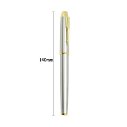 High Quality Retro Style Metal 0.5mm Fine Nib Business Pen School Office Student Stationery Supplies Fountain Pen New Ink Pen
