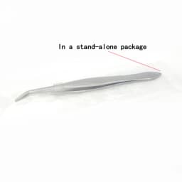 5PCS Straight/Elbow 10cm Stainless Steel Tweezers Tip Can Be Used For Laboratory Teaching Clips Practice Small Tweezers
