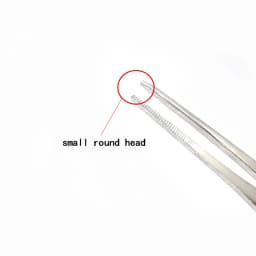 5PCS Straight/Elbow 10cm Stainless Steel Tweezers Tip Can Be Used For Laboratory Teaching Clips Practice Small Tweezers