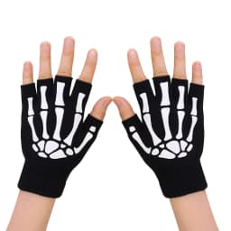 Halloween Skull Scarf Women Men Knitted Winter Warm Scarves Black White Gothic Pashmina Shawls Wrap Scarf for Halloween