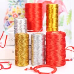 100m string Craft DIY Gold Silver Rope Sewing Twine Twisted Thread Home Textile Decoration party Macrame Cord Rope Ribbon 1.5mm