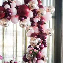 134Pcs Burgundy Wine Red Pink Balloons Arch Garland Kit Gold Confetti Balloons Valentine's Day Decor New Year Decoration 2022