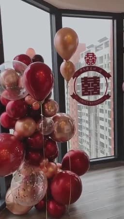 134Pcs Burgundy Wine Red Pink Balloons Arch Garland Kit Gold Confetti Balloons Valentine's Day Decor New Year Decoration 2022