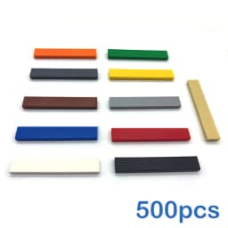 500pcs DIY Building Smooth 1x6 Blocks Figure Bricks11Colors Educational Creative Size Compatible With Brand Toys for Children