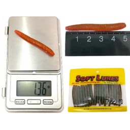 OUTKIT 20pcs Fishing Soft Lures 5cm 1.36g Artificial Worm Baits Silicone Fishing Lures Crankbait Fishing Bass Tackle