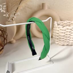 Fashion Korea INS Green Padded Womens Headband Woolen Autumn/Winter Hair Band Headwear Girl Wide Side Hair Hoop Hair Accessories