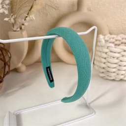 Fashion Korea INS Green Padded Womens Headband Woolen Autumn/Winter Hair Band Headwear Girl Wide Side Hair Hoop Hair Accessories