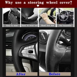 DIY Black Wearable Faux Leather Car Accessories Steering Wheel Cover For Opel Astra G Corsa B Zafira A Agila A Combo B Tigra