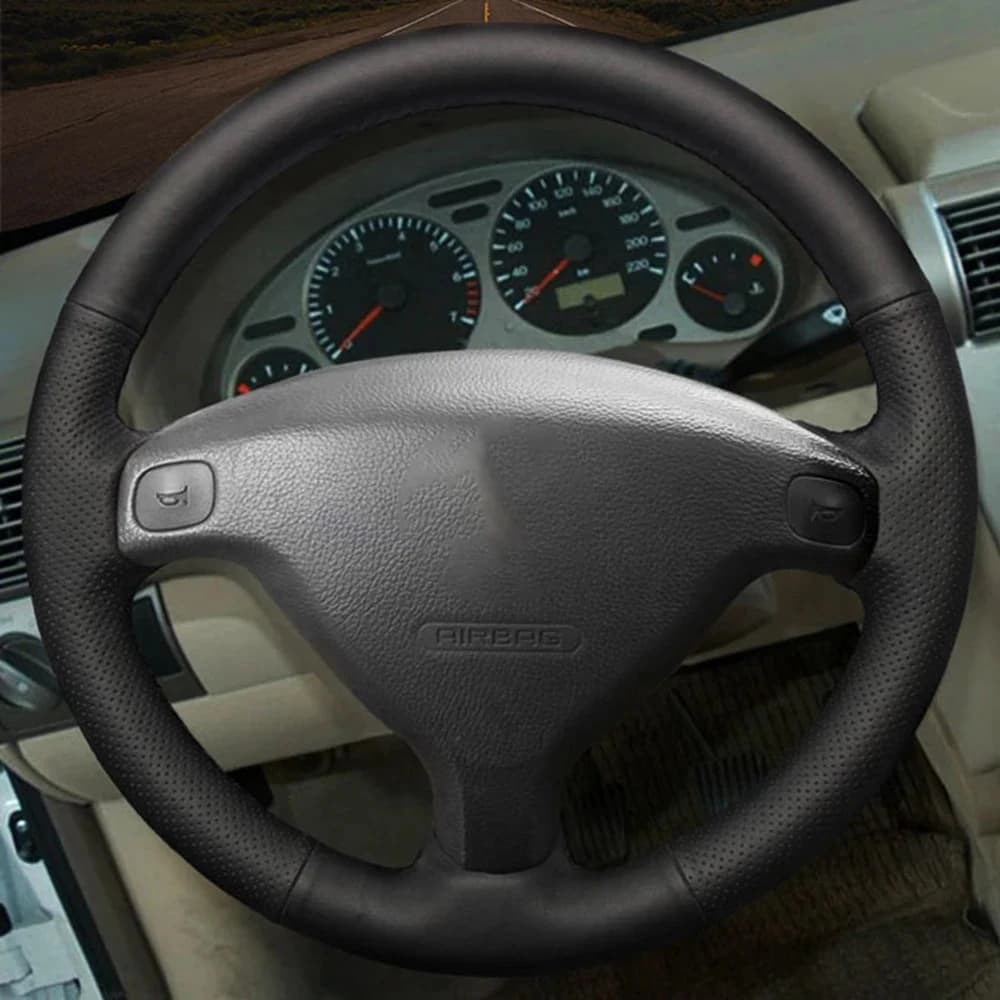 DIY Black Wearable Faux Leather Car Accessories Steering Wheel Cover For Opel Astra G Corsa B Zafira A Agila A Combo B Tigra