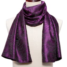 Winter Designer 160cm Long Men Purple Paisley Scarf Male Brand Shawl Wrap Face Scarf Grade A Adult