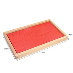 Small Size Montessori Math Toy Blue & Red Rods Sticks Box Red Rods Digital 1-10 With Wood Box Toys for Children Early Learning