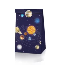 12/36Pcs Outer Space Planet Favor Box Gift Box Paper Bags Happy Birthday Party Decoration Event Party Supplies Candy Box