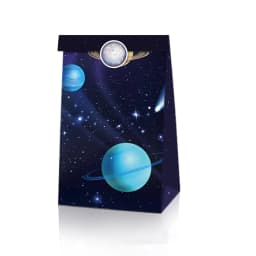 12/36Pcs Outer Space Planet Favor Box Gift Box Paper Bags Happy Birthday Party Decoration Event Party Supplies Candy Box