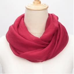 Spring Autumn Chiffon Hedging Bib Pure Color Wild Neck Scarf Women's Soft Light Breathable Decorative Beach Sunscreen Gauze D62
