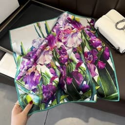 2026 plaid brand women scarf summer 100% silk scarves shawls lady wraps soft pashimina female Echarpe beach stole bandana