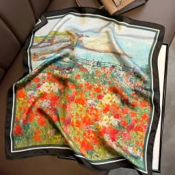 2026 plaid brand women scarf summer 100% silk scarves shawls lady wraps soft pashimina female Echarpe beach stole bandana