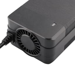 54.6V 4A Smart Lithium Battery Charger For 13Series 48V Li-ion Battery Fast Charging Charger With DC 5.5x2.1 Connector With Fan