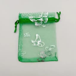 Organza Gift Bags, Butterfly, Rose, Heart, Organza Sachet, Wedding Packaging, Jewelry Storage Bags, Drawstring Bag, 100Pcs, 7x9