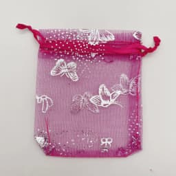 Organza Gift Bags, Butterfly, Rose, Heart, Organza Sachet, Wedding Packaging, Jewelry Storage Bags, Drawstring Bag, 100Pcs, 7x9