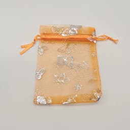 Organza Gift Bags, Butterfly, Rose, Heart, Organza Sachet, Wedding Packaging, Jewelry Storage Bags, Drawstring Bag, 100Pcs, 7x9