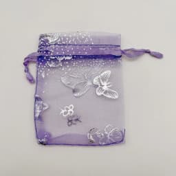 Organza Gift Bags, Butterfly, Rose, Heart, Organza Sachet, Wedding Packaging, Jewelry Storage Bags, Drawstring Bag, 100Pcs, 7x9