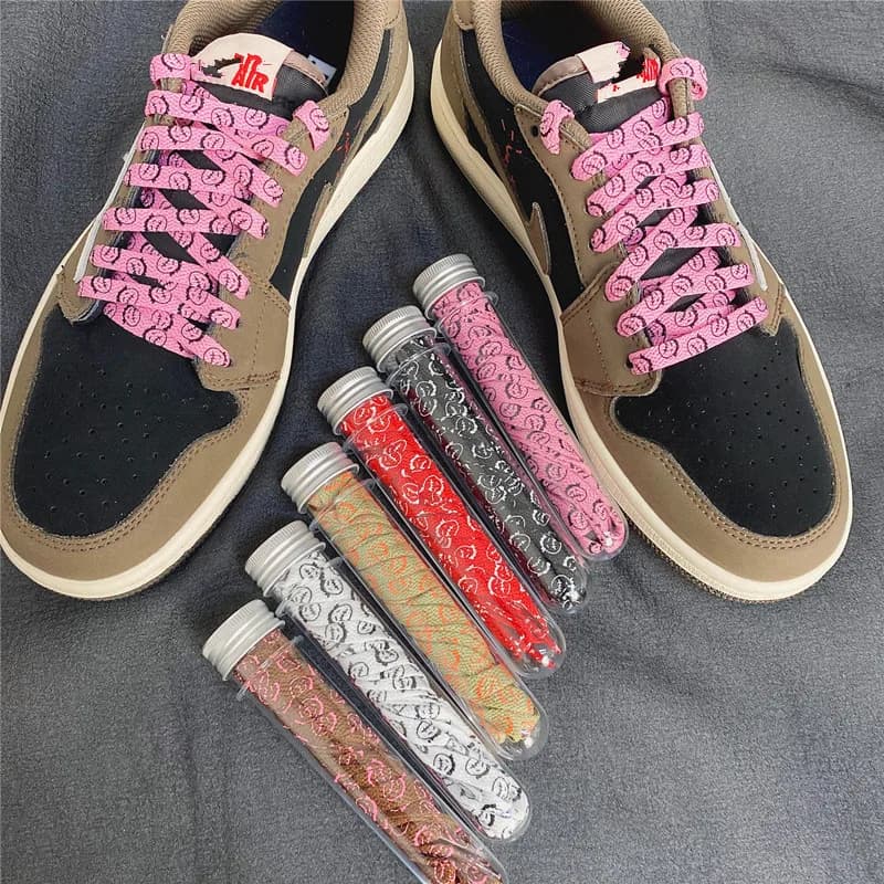 1 Pair Grimace Pattern Flat Shoelaces Women Men High-top Canvas Sneakers Shoe Laces Shoe Strings
