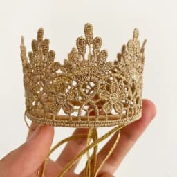 Kids Princess Crown Headband with Flowers And Diamonds Girl's Birthday Party Headdress Elegant Crown Hat for Children