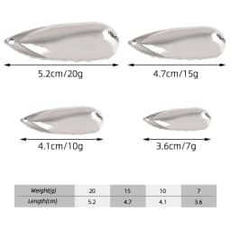 1Pc Spoon Fishing Lure Artificial Bait 7-20g Wobler Fishing Pike Trout Bass Catfish Treble Hook Metal Sequin Lure Fishing Tackle