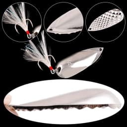 1Pc Spoon Fishing Lure Artificial Bait 7-20g Wobler Fishing Pike Trout Bass Catfish Treble Hook Metal Sequin Lure Fishing Tackle