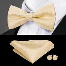 Hi-Tie Silk Pink Striped Mens Bowtie Jacquard Adult Bow Tie Hankerchief Cufflinks Set Pre-tied Butterfly Bowknot Wedding Party