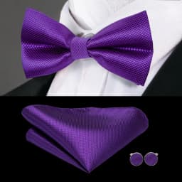 Hi-Tie Silk Pink Striped Mens Bowtie Jacquard Adult Bow Tie Hankerchief Cufflinks Set Pre-tied Butterfly Bowknot Wedding Party