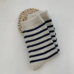 20% Rabbit Hair Woman Socks Casual Striped Cashmere Wool Long Socks Women Winter Thick Warm Streetwear Thermal Crew Socks Gifts