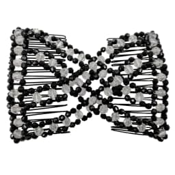 Women DIY Hair Accessories Pearl Beaded Elastic Hair Claw Hairpin Magic Comb Up-Do Hairstyle Bun Maker Tool Ponytail Hairdo Wolf
