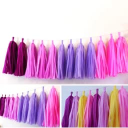 5pc/lot Color Paper Tassel 12*35cm Red Pink White Romantic Party Decoration Birthday Wedding Valentine's Day Balloon Collocation
