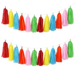 5pc/lot Color Paper Tassel 12*35cm Red Pink White Romantic Party Decoration Birthday Wedding Valentine's Day Balloon Collocation