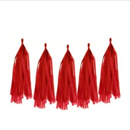 5pc/lot Color Paper Tassel 12*35cm Red Pink White Romantic Party Decoration Birthday Wedding Valentine's Day Balloon Collocation
