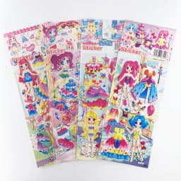 4 Sheets/Set Dress Up Girl Pattern Cartoon Stickers Kids Notebook 3D Puffy Bubble Sticker Label for Girls Gift