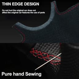 Hand Sewing Car Steering Wheel Wrap for Mercedes-Benz Vito III ( W447 ) 2015 - 2023 Circular Shape Braid on The Steering Wheel
