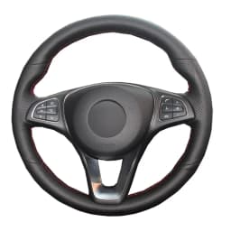Hand Sewing Car Steering Wheel Wrap for Mercedes-Benz Vito III ( W447 ) 2015 - 2023 Circular Shape Braid on The Steering Wheel