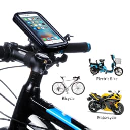 Waterproof Bicycle Phone Holder Motorcycle Bike Handlebar Phone Case Bag for iPhone 17 Pro Max 16 Samsung Bike Phone Stand Mount