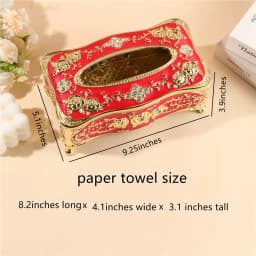 Creative bedroom office desk tissue box European luxury paper box universal paper box family KTV hotel car storage paper towel