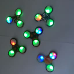ABS Luminous LED Light Fidget Spinner Hand Top Spinners Glow in Dark EDC Stress Relief Toys Kinetic Gyroscope for Children