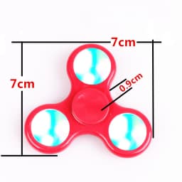 ABS Luminous LED Light Fidget Spinner Hand Top Spinners Glow in Dark EDC Stress Relief Toys Kinetic Gyroscope for Children