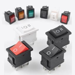 5Pcs KCD1 4Pin 6Pin 6A 250VAC 10A 125VAC 21X15mm Snap Rocker Switch ON OFF ON Interruptor Reed Interupteur Schakelaar