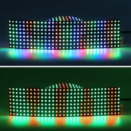 WS2812B RGB LED Digital Flexible Individually Addressable Panel Strip Light WS2812 8x8 16x16 8x32 Module Matrix Screen DC5V